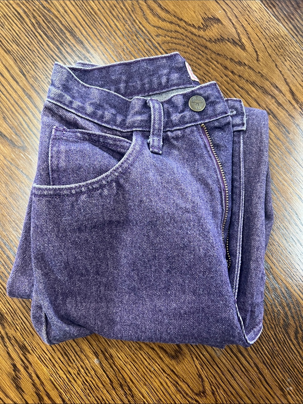 Guess Purple Washed Denim Jeans - Picture 4 of 4